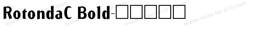 RotondaC Bold字体转换